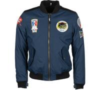 Helstons Lynx Giacca tessile moto, blu, Taglia L
