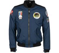 Helstons Lynx Giacca tessile moto, blu, taglia S per maschi