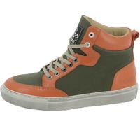 Helstons Maya Scarpe da moto da donna, oliva/arancia, Taglia 36