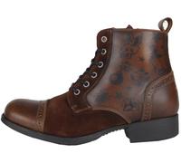 Helstons Mehari Stivali Moto Donna, Marrone scuro, Taglia 38