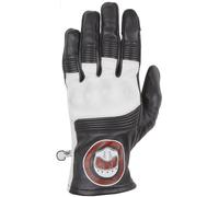 Helstons Piste Guanti moto estivi, nero-bianco, taglia 2XL per maschi