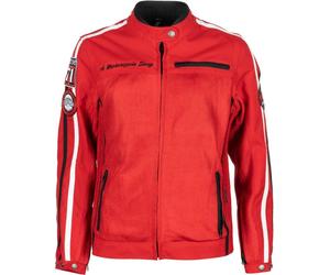 Helstons Queen Mesh Giacca tessile da donna, rosso, taglia M per donne