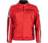 Helstons Queen Mesh Giacca tessile da donna, rosso, taglia S per donne