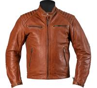 Helstons Rocket Giacca di pelle da moto, Marrone chiaro, Taglia 4XL