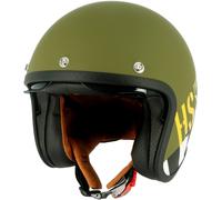 Helstons Thunderbolt Casco Jet, nero-bianco-verde, taglia S per maschi