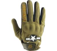Helstons Thunderbolt Guanti da moto, nero-verde, taglia M L per maschi