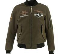 Helston's Giacca tessile da moto Tiger verde-marrone 3XL Uomo