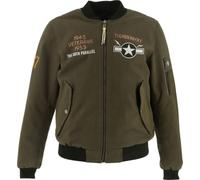 Helstons Tiger Giacca tessile da moto, verde-marrone, taglia S per maschi