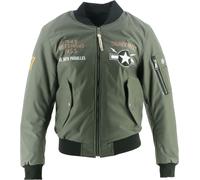 Helstons Tigresse Giacca tessile moto da donna, Khaki/Nero, Taglia S