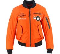 Helstons Tigresse Giacca tessile moto da donna, nero-arancione, taglia 2XL per donne
