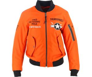 Helstons Tigresse Giacca tessile moto da donna, nero-arancione, taglia XL per donne