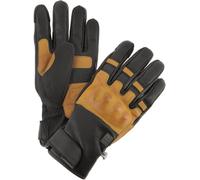 Helstons Wislay Guanti da moto invernali, nero/oro, Taglia 12