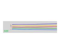 HELU 29377 Filo singolo H05V-K 1 x 1 mm² Blu, Bianco 100 m