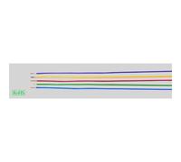Helukabel 29376 Filo singolo H05V-K 1 x 0.75 mm² Blu, Bianco 100 m
