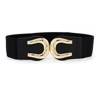 HELVES A Ampia Cintura Elastica in Vita da Donna alla Moda retrò Cinch Elastico Elegante Cinturino in Pelle PU for Donna E (Size : 65cm(68cm to 100cm), Colore : 6.5-12)