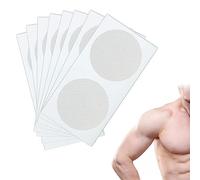 Helweet Adesivo Capezzoli Invisibile Monouso, Uomini Capezzoli Nastro, Adesivi per Capezzoli da Uomo, Copertura del Capezzolo Uomo, Ideale per Maratoneti, 30 Paia (Bianco Trasparente)