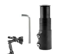 Helweet Prolunga Manubrio MTB, Prolunga Manubrio Bici, Manubrio Riser per Bici, Adattatore per Attacco Manubrio, Adatto per Mountain Bike e Bici da Strada, con Chiave Esagonale, Nero