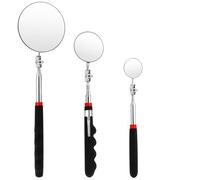 Helweet Set di Specchi di Ispezione, Specchietto Telescopico,Specchio Telescopico per Ispezione con Rotazione a 360 Gradi, per l'ispezione dei Veicoli, 3 Pezzi