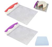Helweet Sollevatore per Torte, Cake Lifter, Pizza Transfer Tray, Paletta per Torta, Sollevatore per Pasticceria, Pizza, Pane E Torte, Adatto per Gli Appassionati di Cucina, 24x20CM, 2 Pezzi