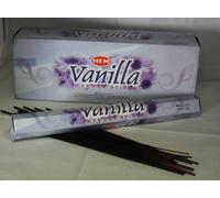 HEM Bastoncini di incenso alla vaniglia, 6 set da 20 bastoncini ciascuno (120 in totale), fragranza ricca e dolce, importati dal Messico