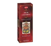 Hem - Bastoncini di incenso Masala da 90 pezzi (120 grammi) - Champa - 6 tubi da 15 bastoncini ciascuno (20 grammi di tubi) - Qualità di esportazione