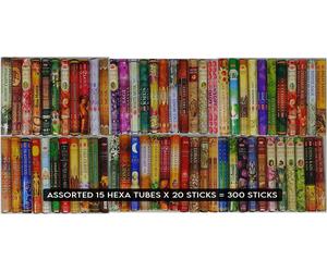 HEM Confezione da 15 scatole di incenso 300 bastoncini…