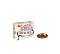 HEM Coni di incenso alla salvia bianca, confezione da 120, aroma floreale lenitivo per calma e positività, perfetti per meditazione, relax, yoga, sollievo dallo stress e aromaterapia