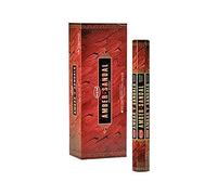 Hem Orlo Set di Bastoncini di incenso di Sandalo, Ambra, 6 Confezioni da 20 Bastoncini