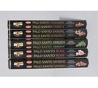 Hem Palo Santo - Bastoncini di incenso assortiti, 6 confezioni da 15 bastoncini