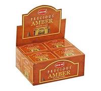 Hem Precious Amber Cones incenso - 4 confezioni, 10 coni per confezione