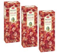 Hem Precious Rose Agarbatti Gulab Fragrance Incense Stick 120 Bastoncini...