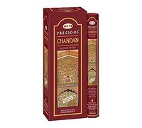 Hem Prezious Chandan Bastoncini di incenso, confezione da 6 - 20 agarbattis ogni totale 120 bastoncini