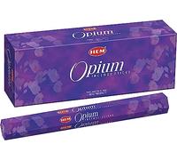 HEM Set di bastoncini di incenso, 6 confezioni da 20 g, circa 120 bastoncini oppio