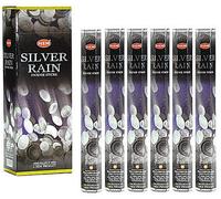 HEM Silver Rain Incense Sticks Agarbatti arrotolati a mano confezione da 6X20...
