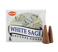 Hem, white sage, 12 scatole ciascuna contenente 10 coni di incenso