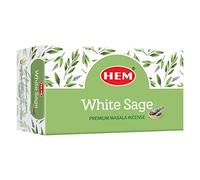 HEM White Sage Masala - Bastoncini di incenso, aroma: salvia bianca, 12 x 15 g = 180 g
