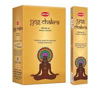HEM Yog Chakra Masala - Bastoncini di incenso, confezione da 12