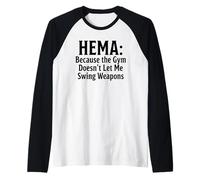 Hema perché la Palestra Non Mi Lascia oscillare Le Armi Maglia con Maniche Raglan