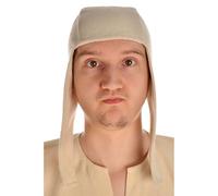 HEMAD Cappello Vichingo Medievale - Feltro di Lana - Beige XL