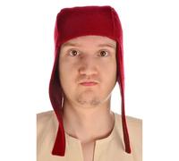 HEMAD Cappello vichingo medievale - feltro di lana - Rosso XL
