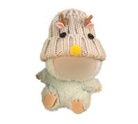 Hemaisu Berretto lavorato a mano con cervo a tema, decorazione natalizia per bambole da 20 cm, compatibile con Popmart The Monsters La Bu Bu