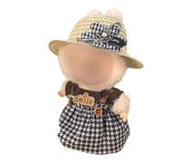Hemaisu Set di 3 vestiti per bambola, 14-17 cm, adorabile vestito carino compatibile con La Bubu The Monster | con cappello, top e gonna con bretelle per action figure