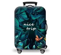 Hemasa Copertura protettiva per bagagli, spessa, elastica, con mappa del mondo, con cerniera, adatta per borse da 45,7 a 81,3 cm, accessori da viaggio, Colore 10, S 18-20 inch, Copertura protettiva