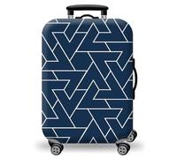 Hemasa Copertura protettiva per bagagli, spessa, elastica, con mappa del mondo, con cerniera, adatta per borse da 45,7 a 81,3 cm, accessori da viaggio, Colore 12, M 22-24 inch, Copertura protettiva