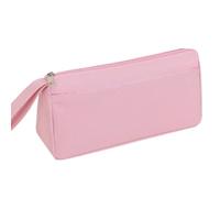Hemasa Grande Capacità Astuccio Portatile Oxford Matita Caso/Doppio Strato Cancelleria Box Bambini Matita Bag, rosa, Forma quadrata