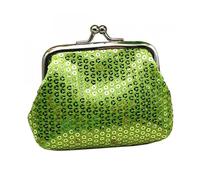 Hemasa Portamonete Canvas Borsa Modello Chiusura Portafoglio, Verde, 11, Portamonete