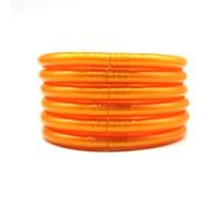 Hemasa Set di 7 braccialetti dell'amicizia con monaco thailandese, mantra, buddisti, 57MM, Metallo, Agata