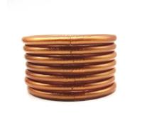 Hemasa Set di 7 braccialetti dell'amicizia con monaco thailandese, mantra, buddisti, 65MM, Metallo, Agata