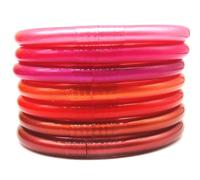 Hemasa Set di 7 braccialetti dell'amicizia con monaco thailandese, mantra, buddisti, 65MM, Metallo, Agata