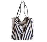 Hemasa Spaziosa e versatile borsa chic in tela, durevole e facile da pulire, ideale per lavoro, scuola o giorno fuori, Nero , Medium Tote Bag